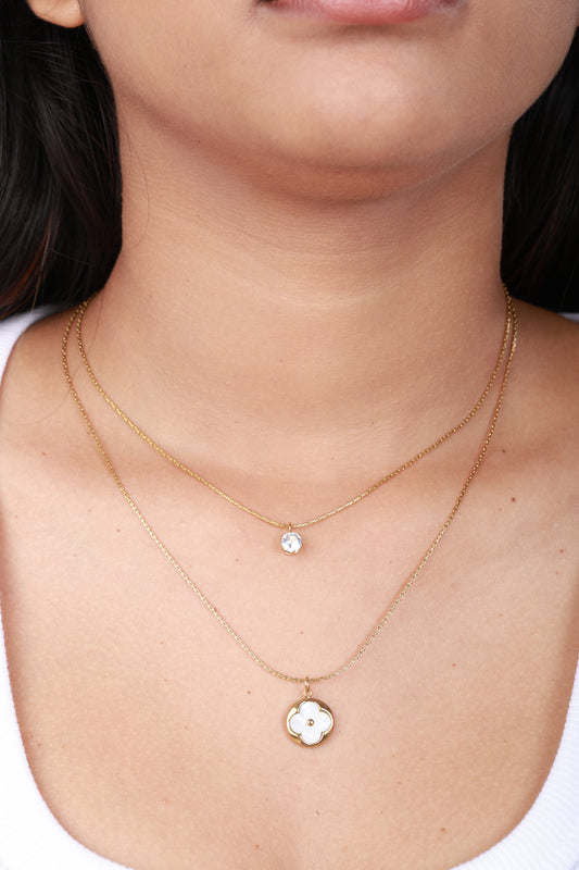 Lunaria Duo Necklace