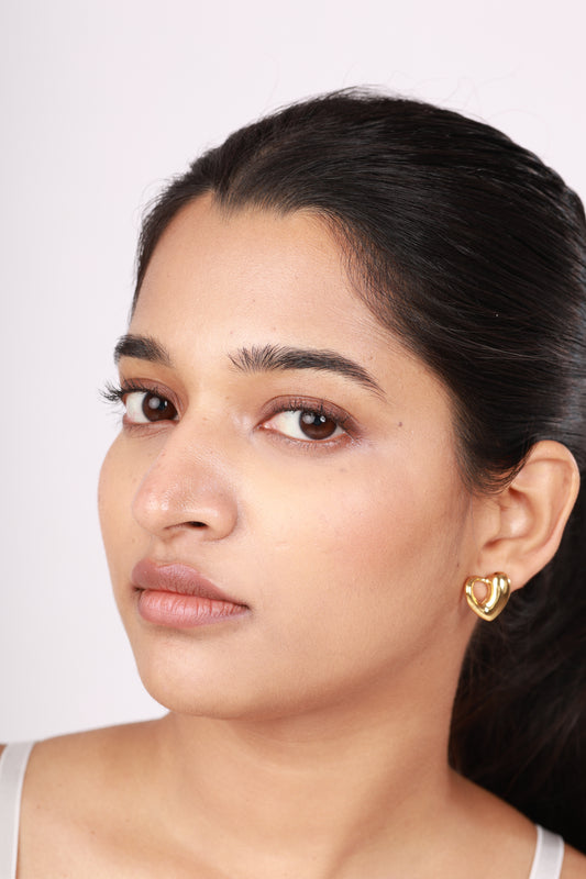 Honeydrop Heart Studs