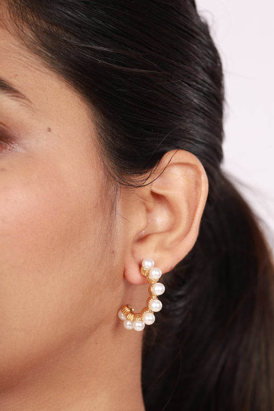 Solstice Pearl Crest Earrings