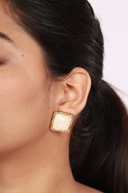 Rosette Frame Earrings