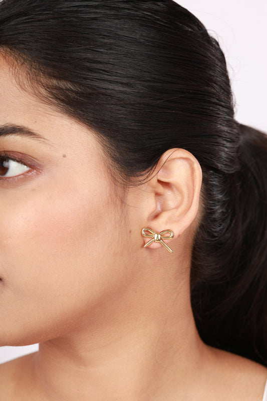 Petite Ribbon Knot Studs