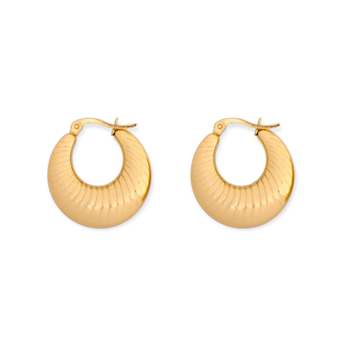 Vira Textured Dome Hoops