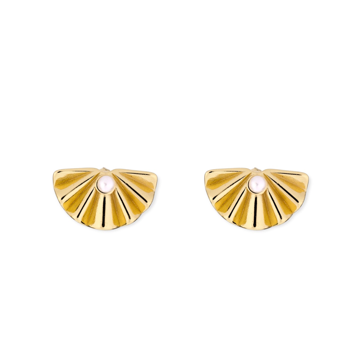 Solstice Shell Pearl Studs