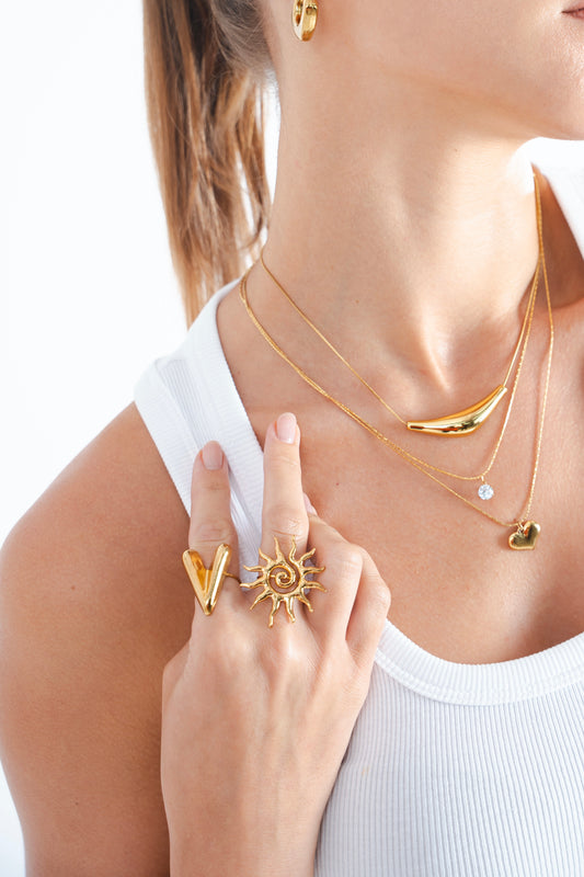 Solara Sunburst Ring
