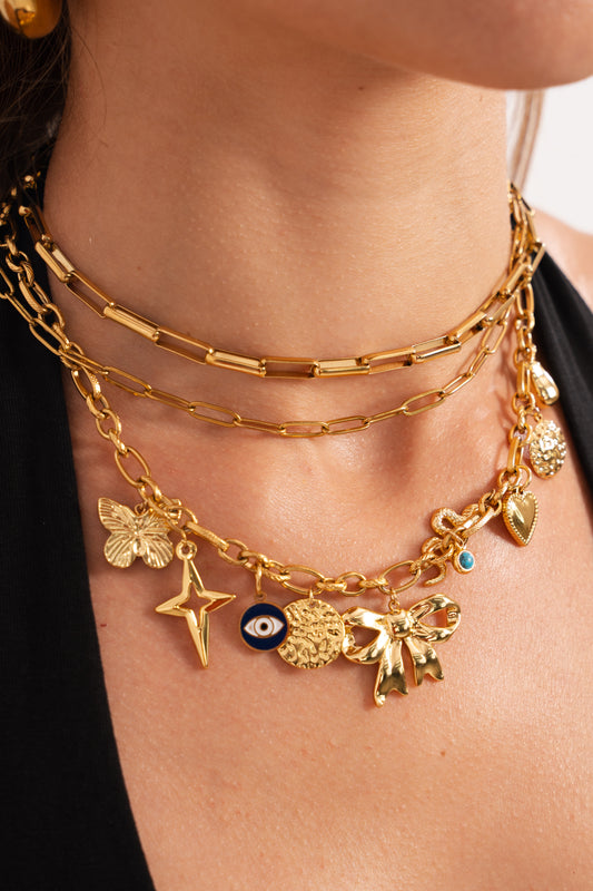 Celestique Charm Medallion Necklace