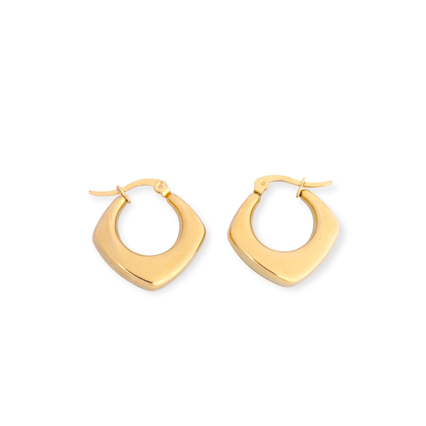 Sculpted Crescent Hoops