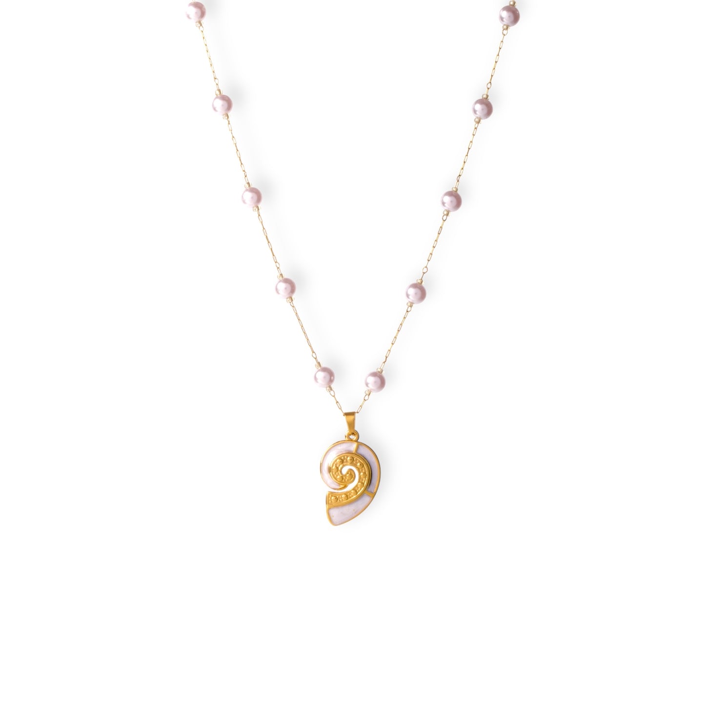 Marinella Spiral Shell Necklace