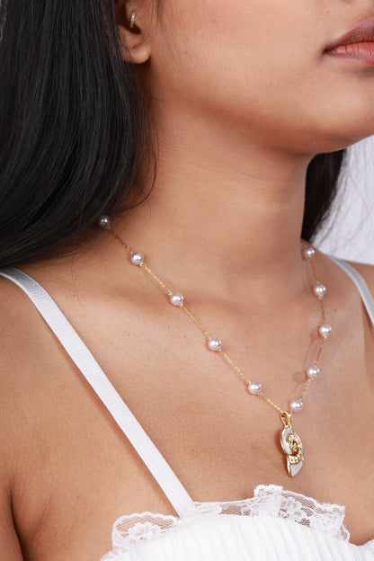 Marinella Spiral Shell Necklace