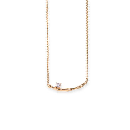 Sora Bamboo Solitaire Necklace