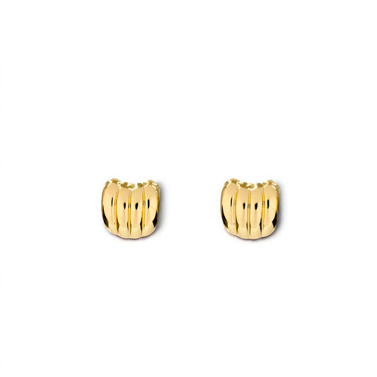Siena Ridged Huggie Hoops