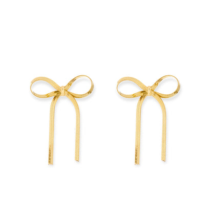 Coquette Ribbon Drop Earrings