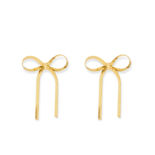 Coquette Ribbon Drop Earrings
