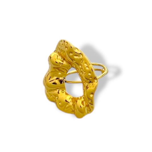 Gilded Tidal Ring