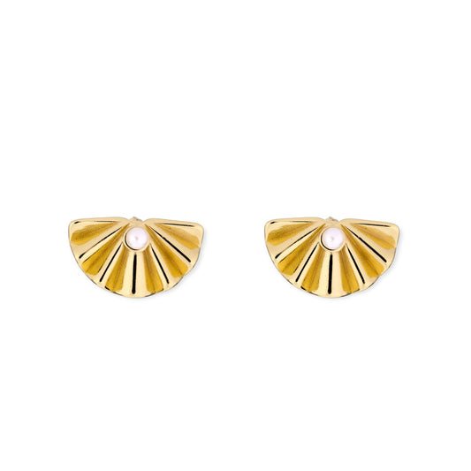 Solstice Shell Pearl Studs