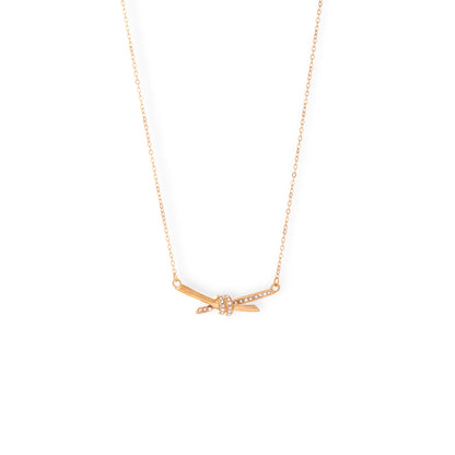Tressé Knot Pendant Necklace