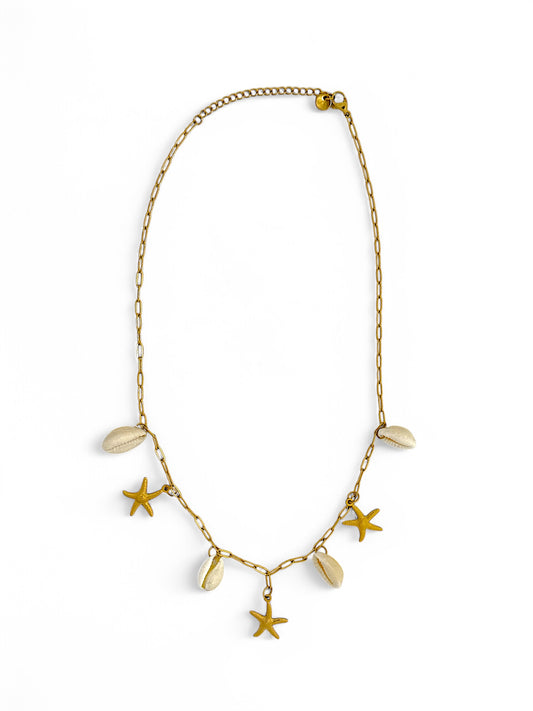 Isla Shell & Starfish Charm Necklace