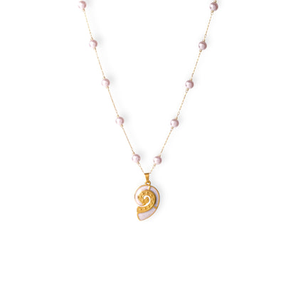 Marinella Spiral Shell Necklace