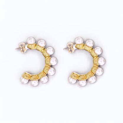 Solstice Pearl Crest Earrings