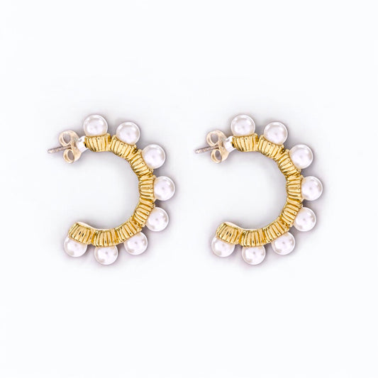 Solstice Pearl Crest Earrings
