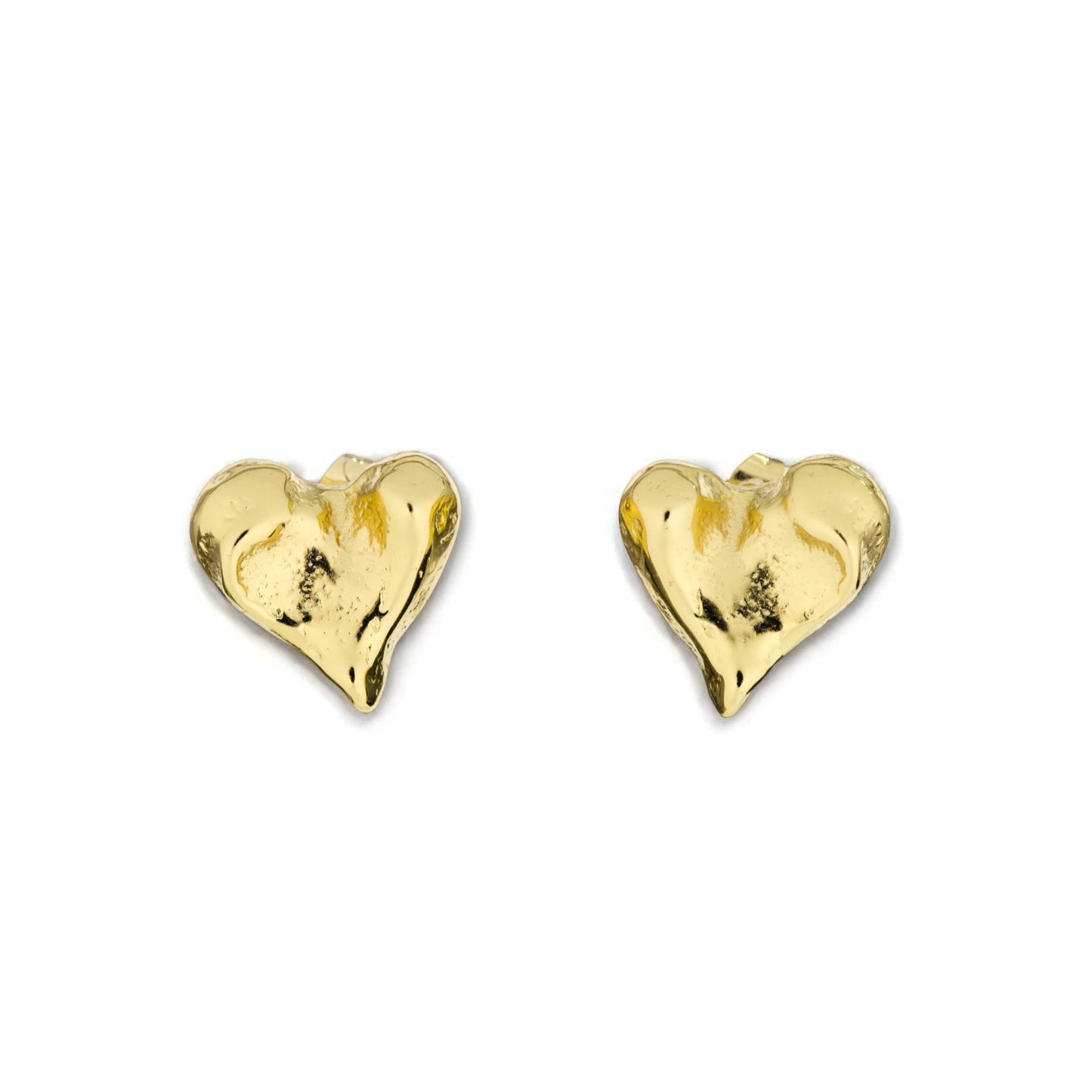 Molten Love Heart Studs
