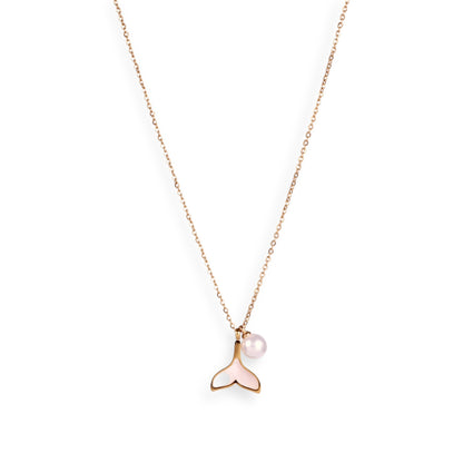 Sirena Pearl Tail Necklace