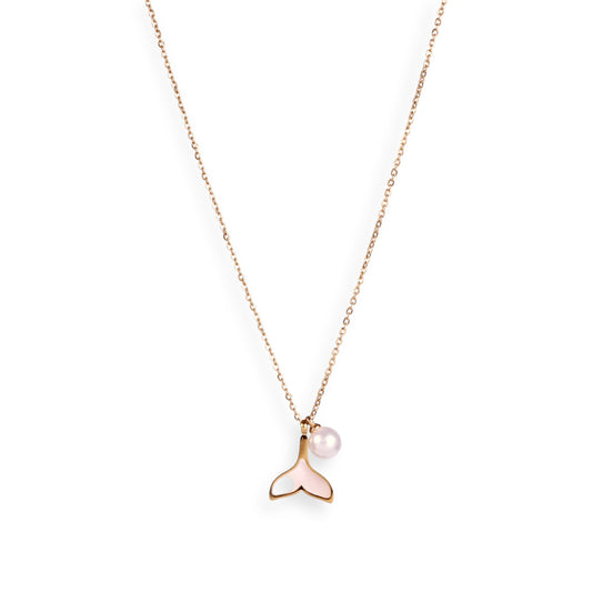 Sirena Pearl Tail Necklace